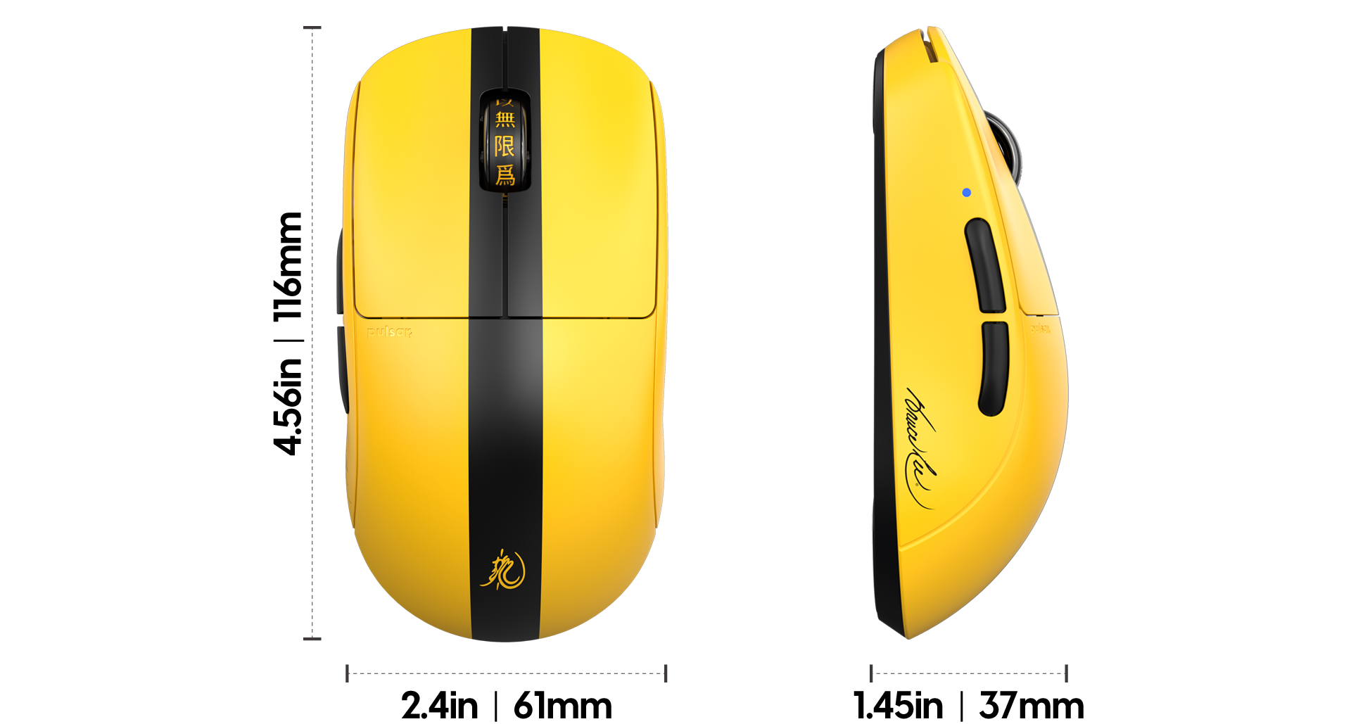 Bruce Lee Edition] X2 Mini Gaming Mouse – Pulsar Gaming Gears Japan