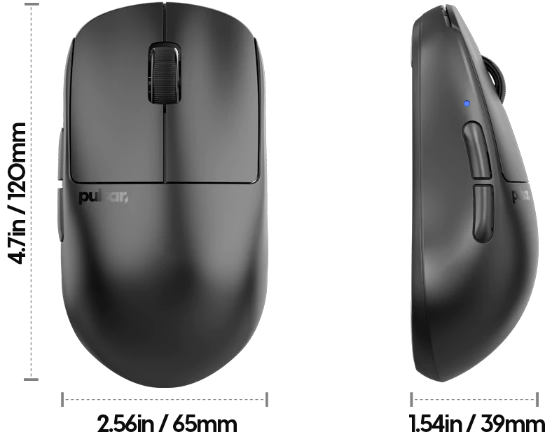 Pulsar X2H Medium Gaming Mouse38mm重さ - PC周辺機器