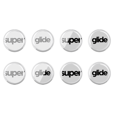 Superglide 6mm dot glass mouse skates 8pcs