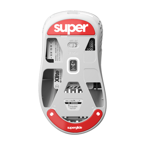 Superglide Glass mouse skates for Pulsar Xlite Wireless