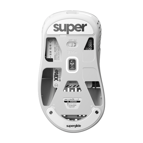 Superglide Glass mouse skates for Pulsar Xlite Wireless