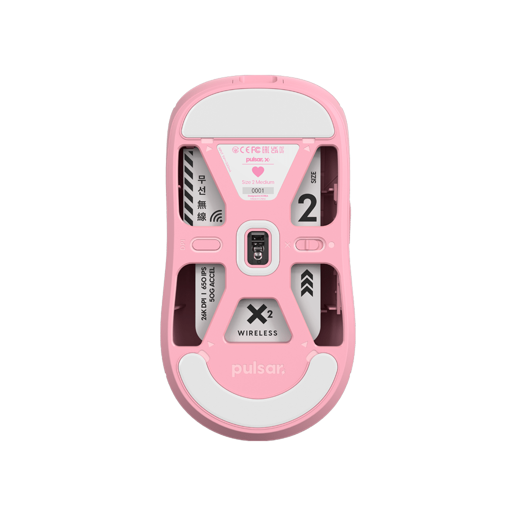 X2 gaming mouse Pink bottom