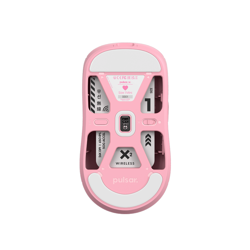 X2 mini gaming mouse Pink bottom